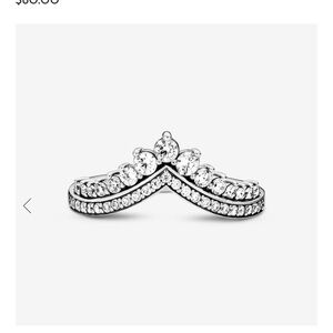 Pandora Princess Wishbone Ring